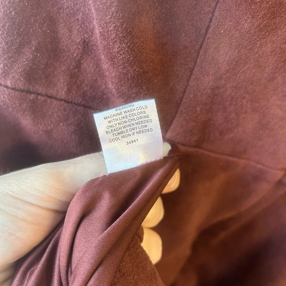 41 Hawthorn Bowie Faux Suede Dress brown size M - Picture 10 of 11